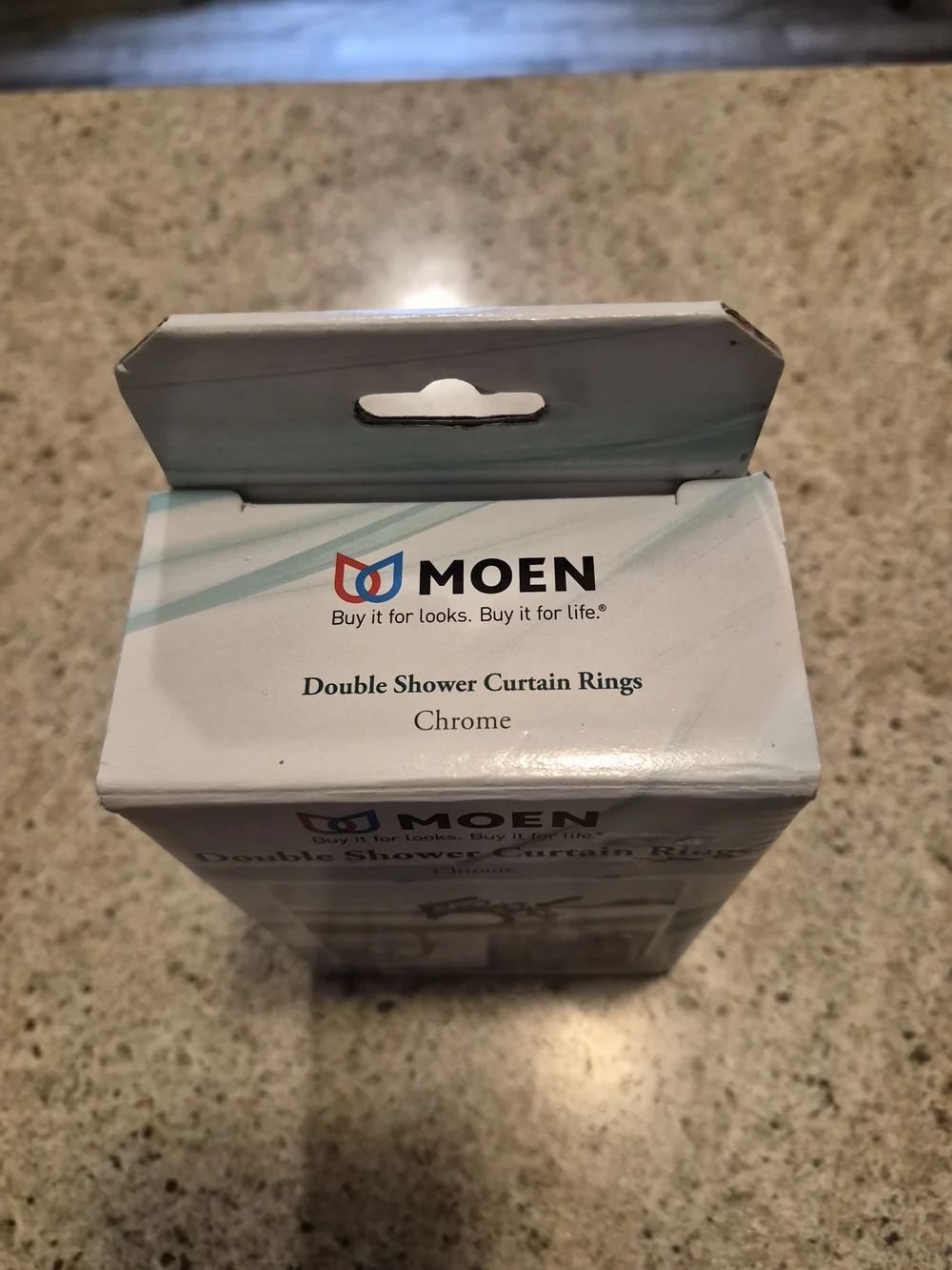 Moen Double Shower Curtain Rings - Chrome